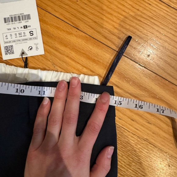 BNWT Zara navy and white wide leg jumpsuit - Picture 7 of 9